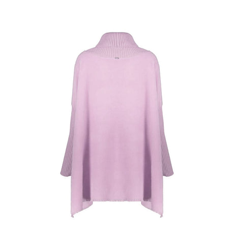 Herno Purple Virgin Wool Poncho