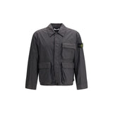 Stone Island Gray Polyamide Coat