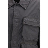 Stone Island Gray Polyamide Coat