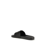 Valentino Garavani Black Rubber Sandals