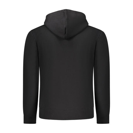 Coveri Moving Black Cotton Men's Hooded Sweatshirt