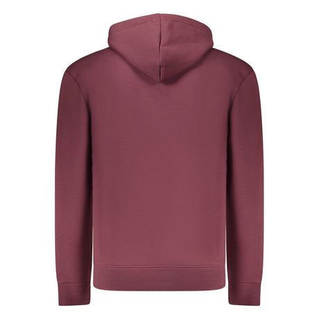 Coveri Moving Red Cotton Men's Hooded Sweatshirt