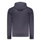 Coveri Moving Blue Cotton Men's Hooded Sweatshirt