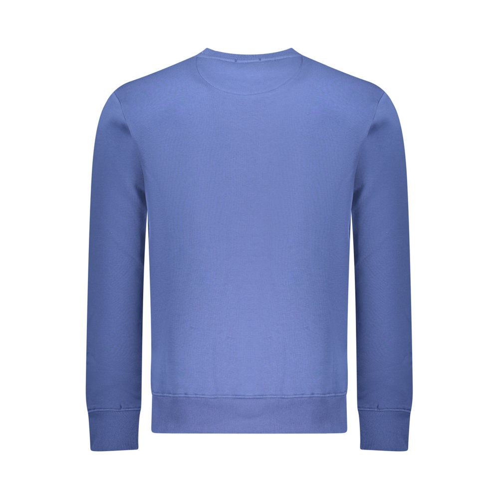 Coveri Moving Blue Cotton Men Sweatshirt
