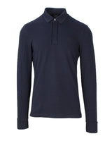Armani Exchange Blue Cotton Polo Shirt