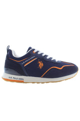 U.S. POLO ASSN. Blue Polyester Athletic Sneakers
