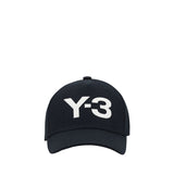 Y-3 Black Cotton Cap (Baseball Hat)