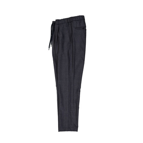 Herno Gray Virgin Wool Casual Pants