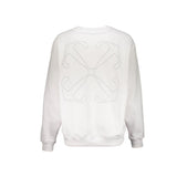 Off-White White Cotton Sweatshirt