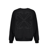 Off-White Black Cotton Sweatshirt