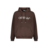 Off-White Brown Cotton Sweatshirt