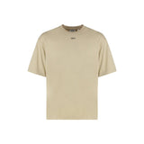 Off-White Beige Cotton T-Shirt