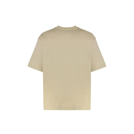Off-White Beige Cotton T-Shirt