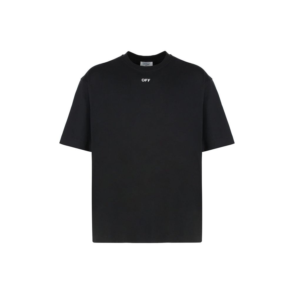 Off-White Black Cotton T-Shirt