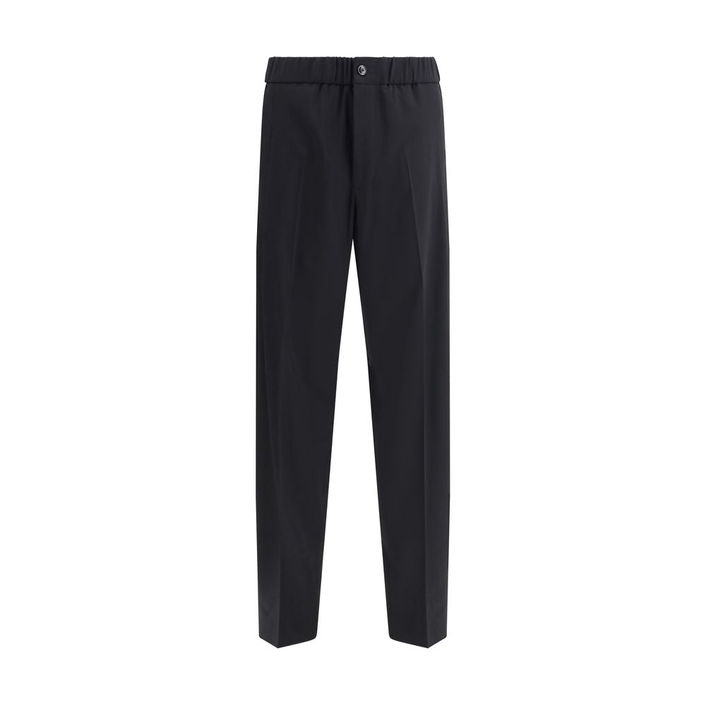 Giorgio Armani Black Cotton Casual Pants