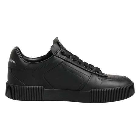 Dolce & Gabbana Black MIAMI Calf Low Top Men Sneakers Shoes