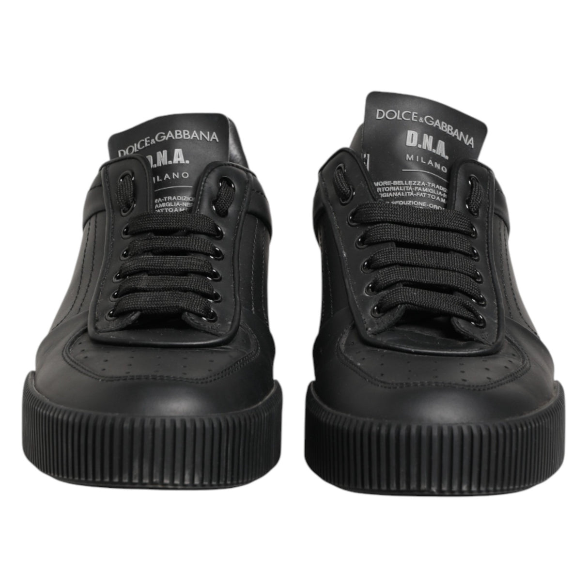 Dolce & Gabbana Black MIAMI Calf Low Top Men Sneakers Shoes