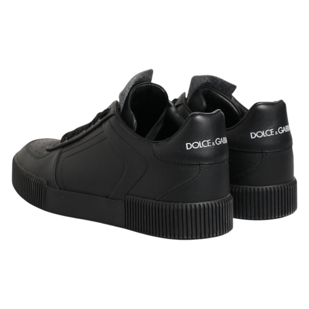 Dolce & Gabbana Black MIAMI Calf Low Top Men Sneakers Shoes