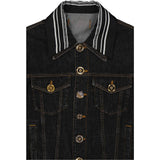 Versace Black Cotton Denim Jacket