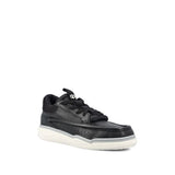 Valentino Garavani Black Lamb Leather Low Top Sneakers
