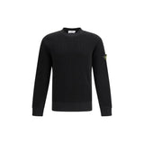 Stone Island Black Cotton Sweatshirt