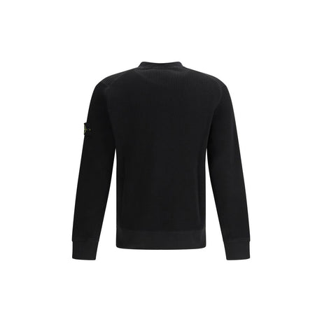 Stone Island Black Cotton Sweatshirt
