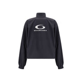 Balenciaga Black Polyester Shell Jacket