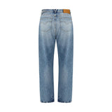 Versace Light Blue Cotton Jeans Denim