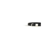 Valentino Garavani Black Calf Leather Bos Taurus Bracelet