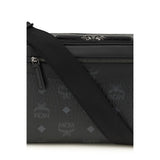 MCM Black Fabric Shoulder Bag