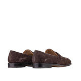 Salvatore Ferragamo Brown Leather Slip-On Loafers