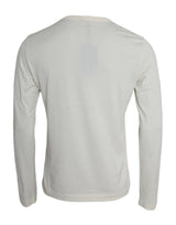 Dolce & Gabbana White Cotton Long Sleeve T-Shirt