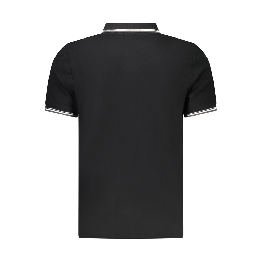North Sails Black Cotton Men Polo