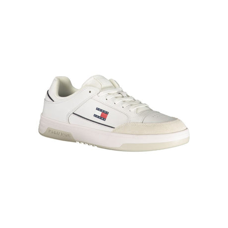 Tommy Hilfiger White Polyurethane Men Sneaker