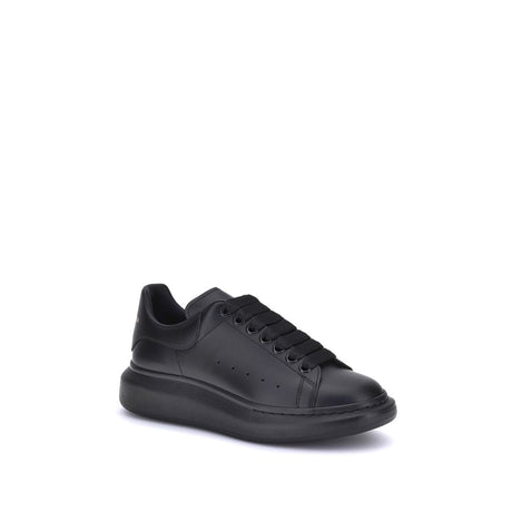 Alexander McQueen Black Calf Leather Bos Taurus Platform Sneakers
