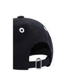 Ami Paris Black Cotton Cap (Baseball Hat)