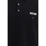 Moschino Black Cotton Polo Shirt