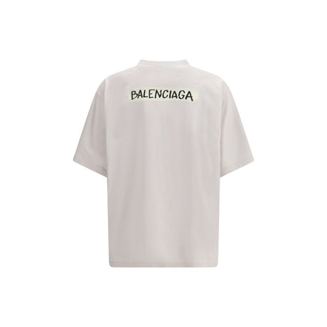 Balenciaga White Cotton T-Shirt