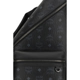 MCM Black Fabric Shoulder Bag