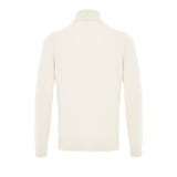 Gran Sasso White Wool Turtleneck