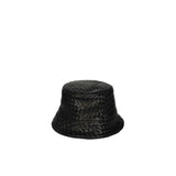 Bottega Veneta Black Lamb Leather Bucket Hat