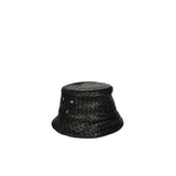 Bottega Veneta Black Lamb Leather Bucket Hat