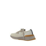 Brunello Cucinelli White Cotton Athletic Sneakers