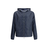 Fendi Blue Polyester Shell Jacket