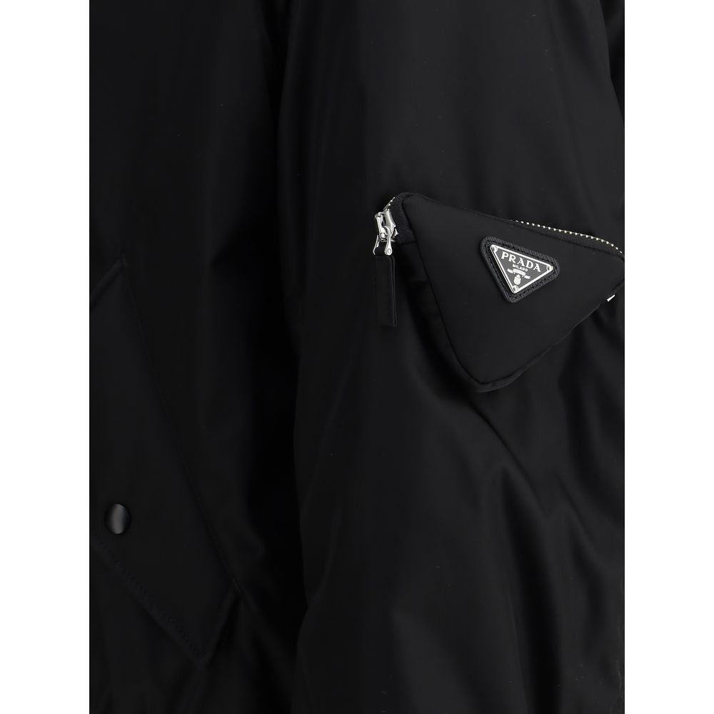Prada Black Polyamide Bomber