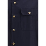 Brunello Cucinelli Black Fleece Wool Shirt