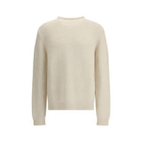 Jil Sander White Alpaca Vicugna Pacos Sweatshirt