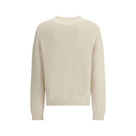 Jil Sander White Alpaca Vicugna Pacos Sweatshirt