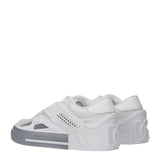 Dolce & Gabbana White Leather Low Top Sneakers