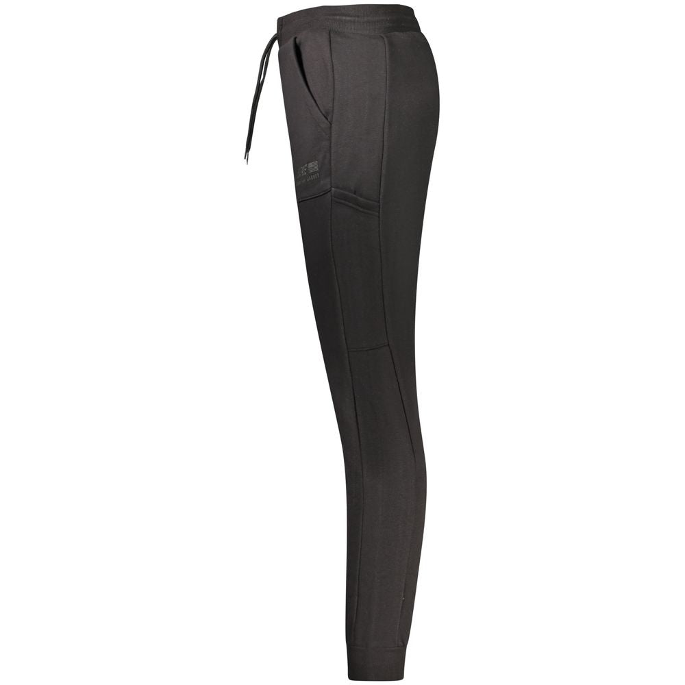 Rifle Black Cotton Men's Track Pant